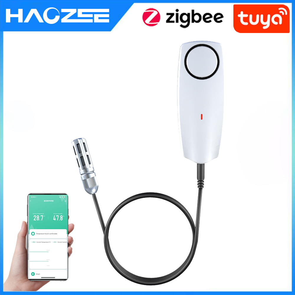 Power Banks - Haozee Tuya Inteligentny higrometr Zigbee Termometr