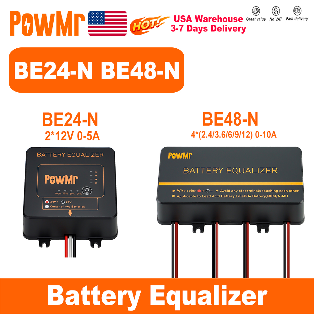 Power Banks - PowMr USA 24V 48V Balanser Baterii