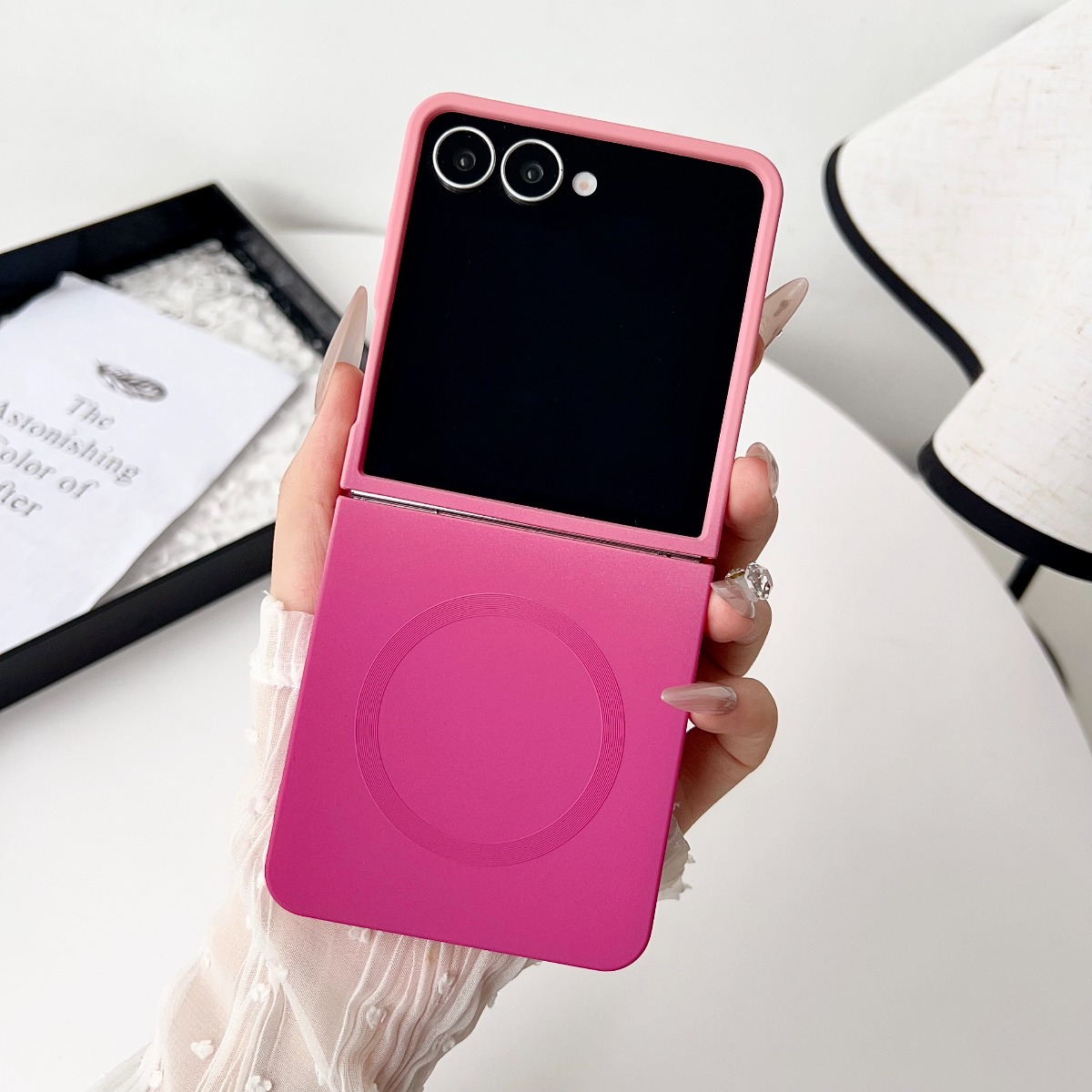 Liquid Silicone Magnetic Phone Case - Gradientowy, płynny, silikonowy, miękki, magnetyczny futerał