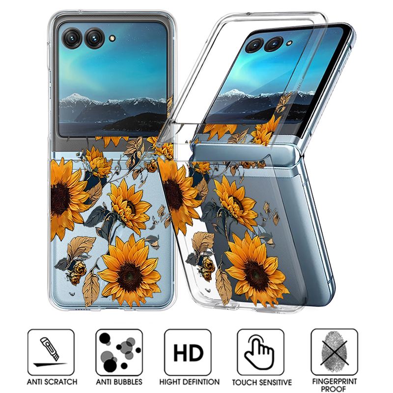 Clear Shockproof Bumper Case - Przezroczyste etui na telefon z motywem