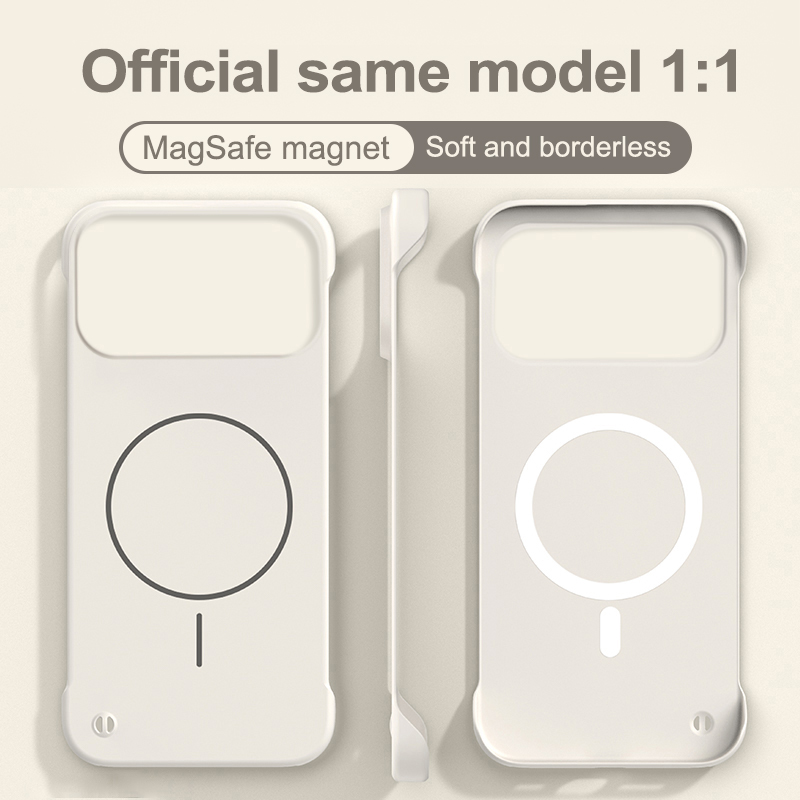 Ultra Thin Frameless Phone Cover - Ultracienkie, miękkie, matowe etui magnetyczne bez
