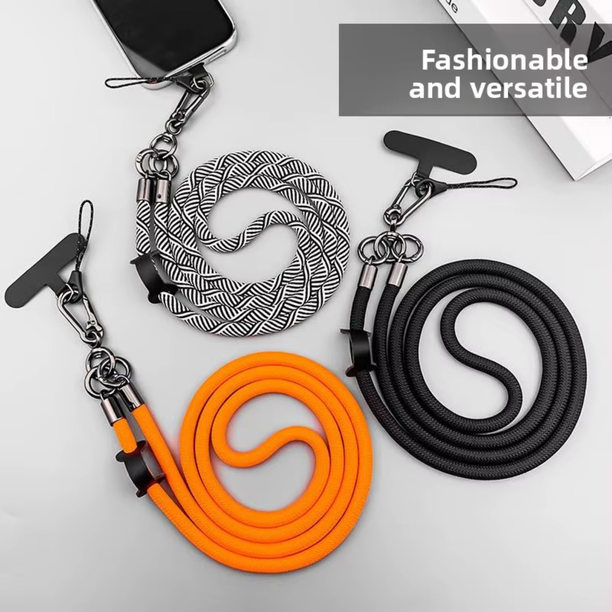Crossbody Lanyard Neck Strap Case - Uniwersalny, wytrzymały, długi, odpinany pasek do