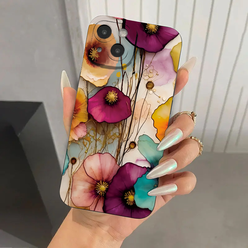 Vintage Floral Pattern Soft Case - Miękkie etui ochronne z vintage'owym wzorem