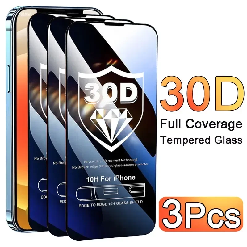 Screen Protectors - 3-częściowy zestaw: etui z szklanym zabezpieczeniem