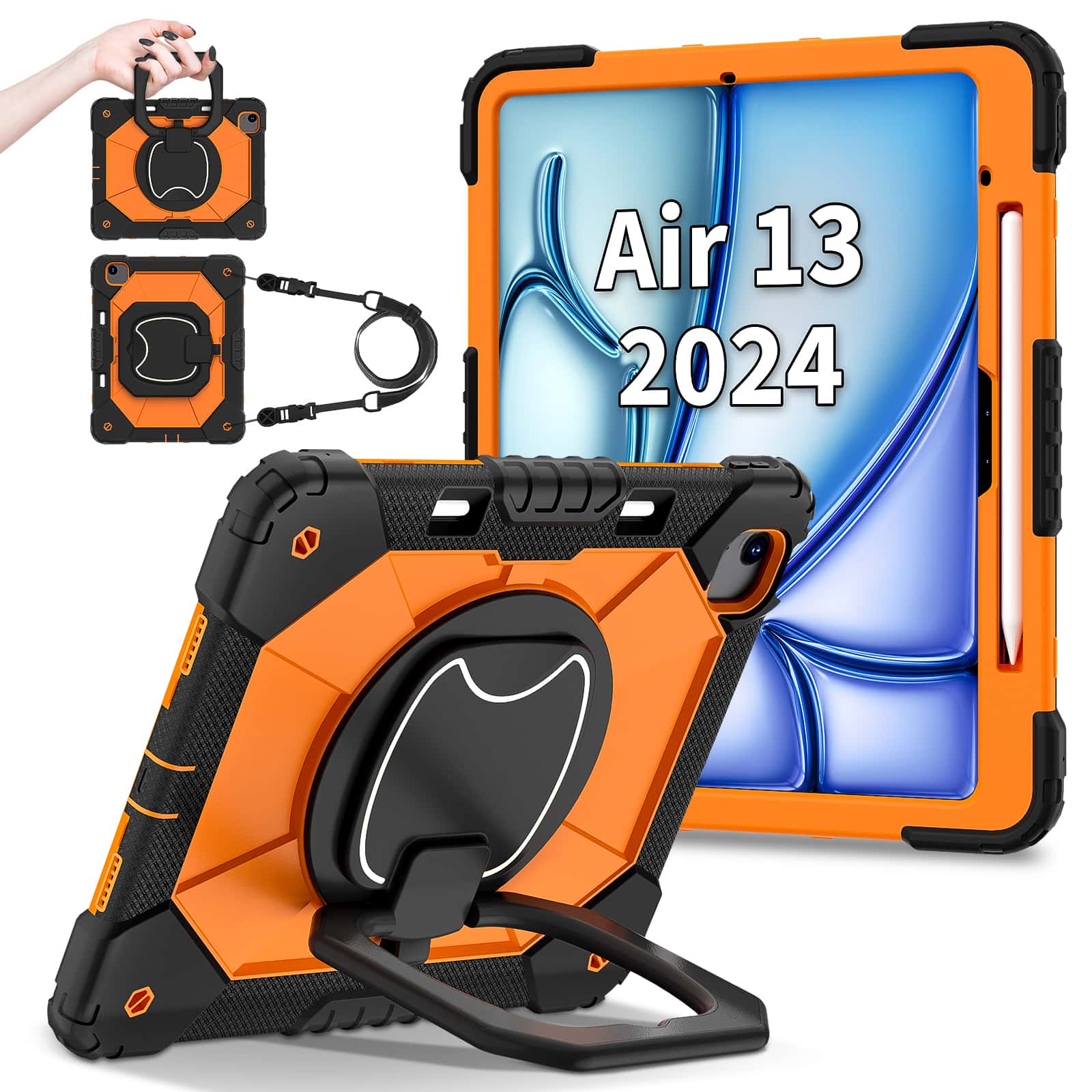Heavy Duty 360 Full Body Protective Case - Etui na iPad Pro 13 M5