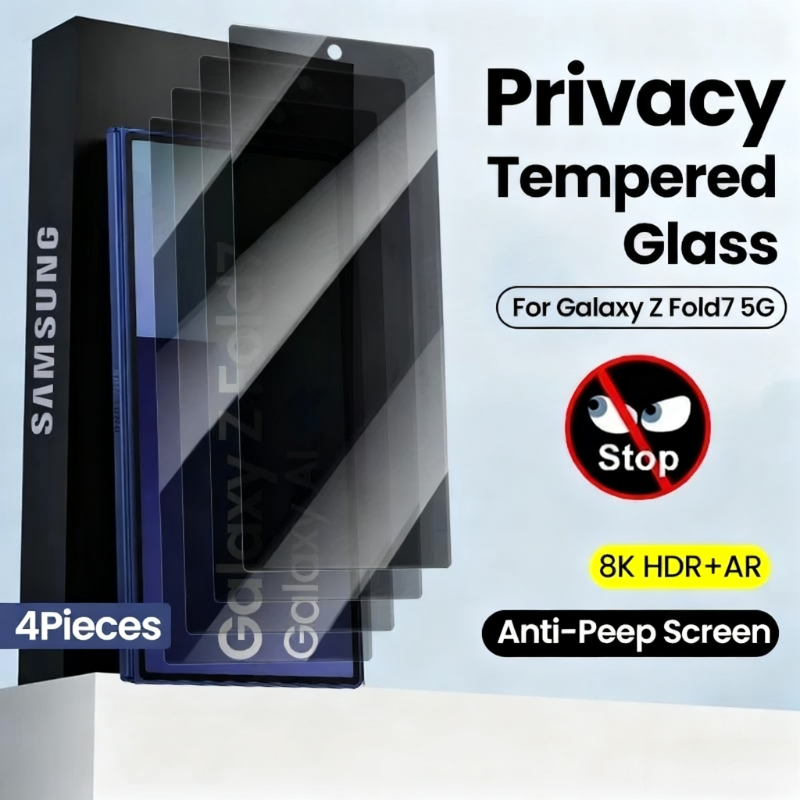Anti Spy Privacy Glass Case - 4 szt. Szkło prywatyzujące do etui