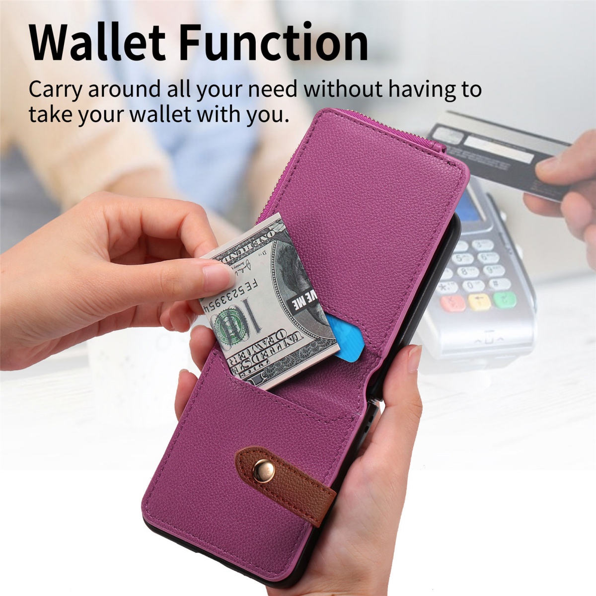 Luksusowe etui na telefon z uc – Leather Wallet Card Holder Phone Cover recenzja i cena