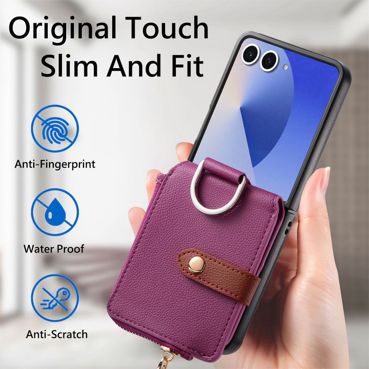 Luksusowe etui na telefon z uc – Leather Wallet Card Holder Phone Cover recenzja i cena