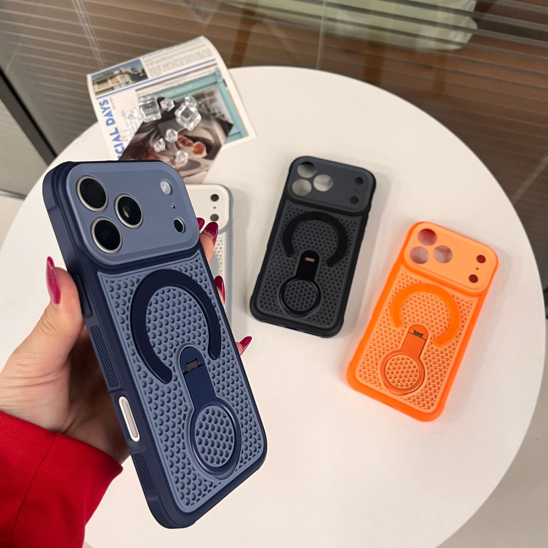 360 °   Magnetyczny uchwyt, od – Heat Dissipation Mesh Breathable Case recenzja i cena