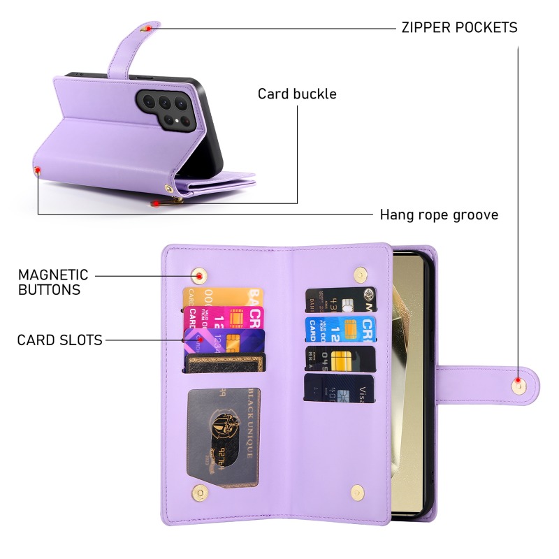 Etui na telefon z zamkiem błys – Leather Wallet Card Holder Phone Cover recenzja i cena